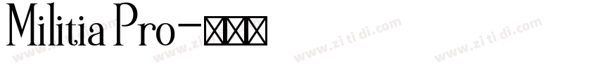 Militia Pro字体转换